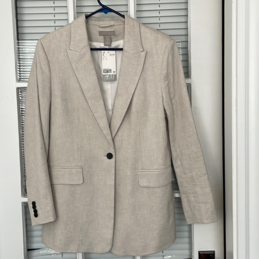 Oversized longline boyfriend blazer